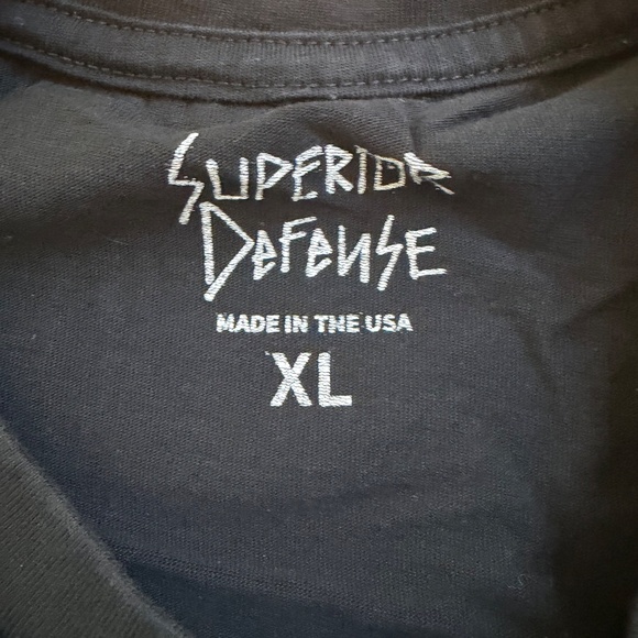 Superior Defense “Fuzzy Tank Logo” Tee (Black) – Size XL – Made in USA - Picture 4 of 5